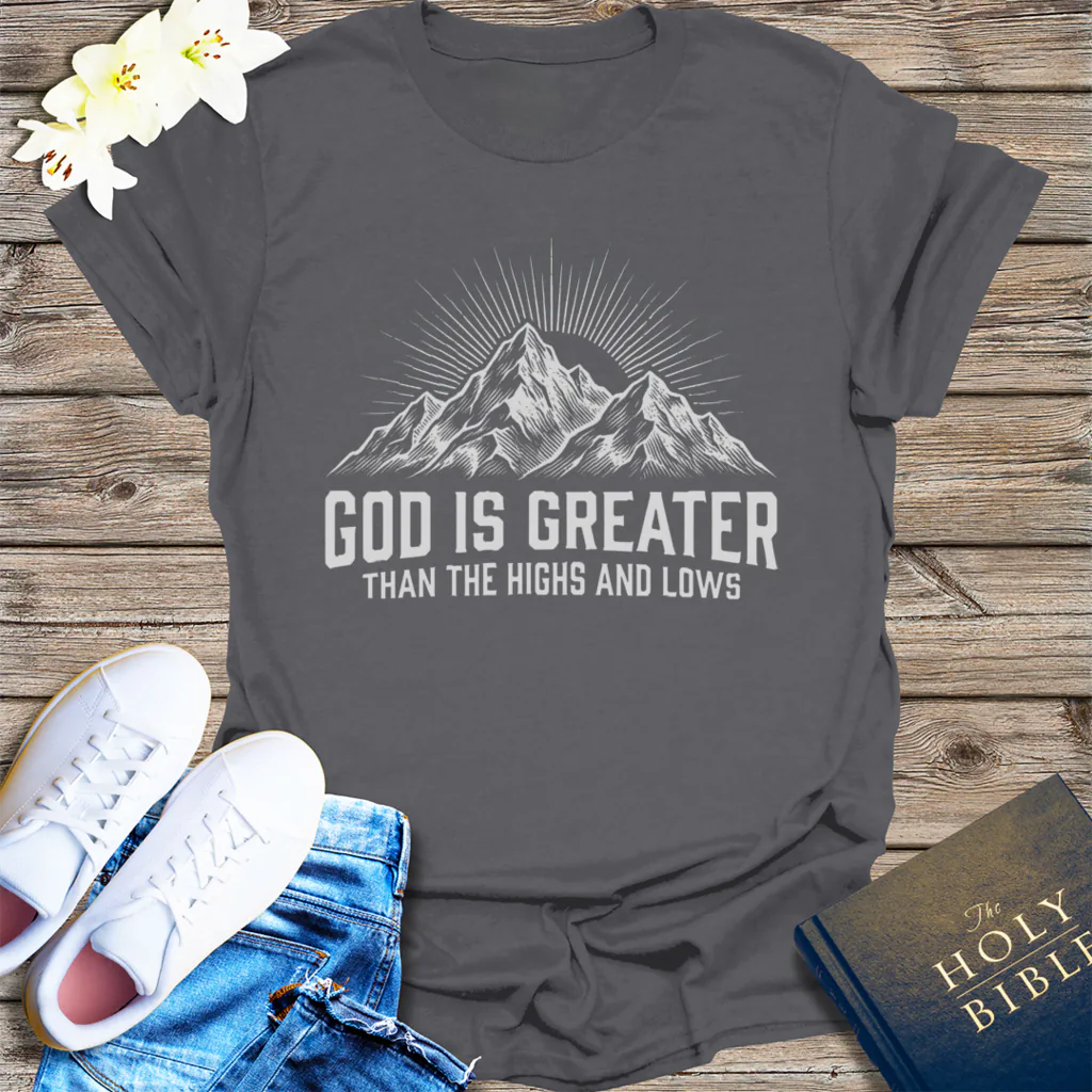 God Is Greater T-Shirt - Charcoal