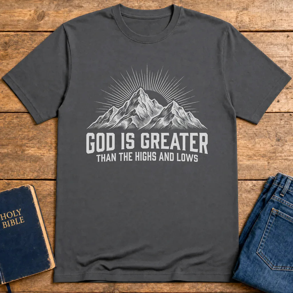 God Is Greater T-Shirt - Charcoal