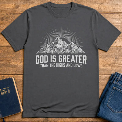 God Is Greater T-Shirt - Charcoal