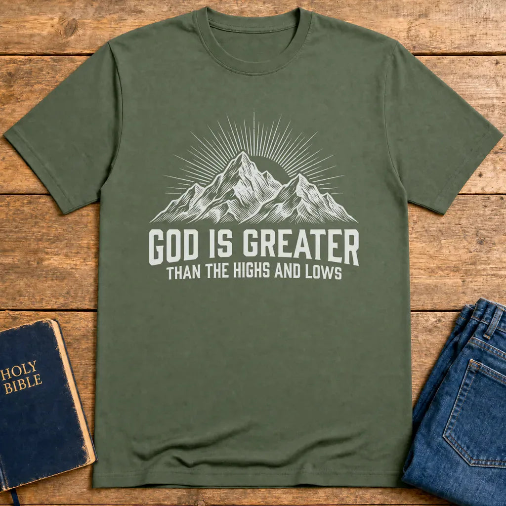 God Is Greater T-Shirt - Military Green