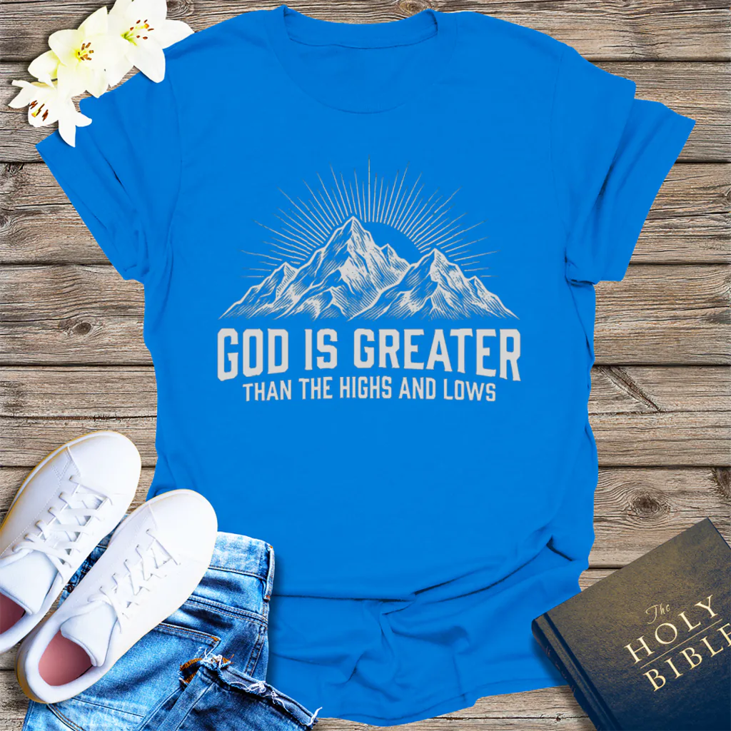 God Is Greater T-Shirt - Royal
