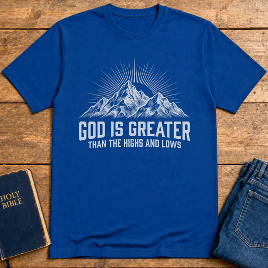 God Is Greater T-Shirt - Royal
