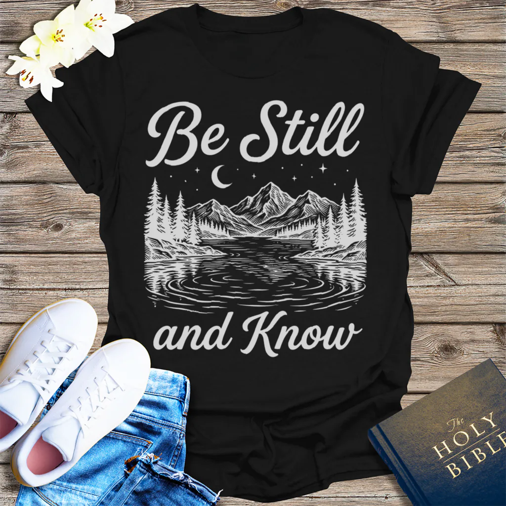 Be Still and Know T-Shirt - Black