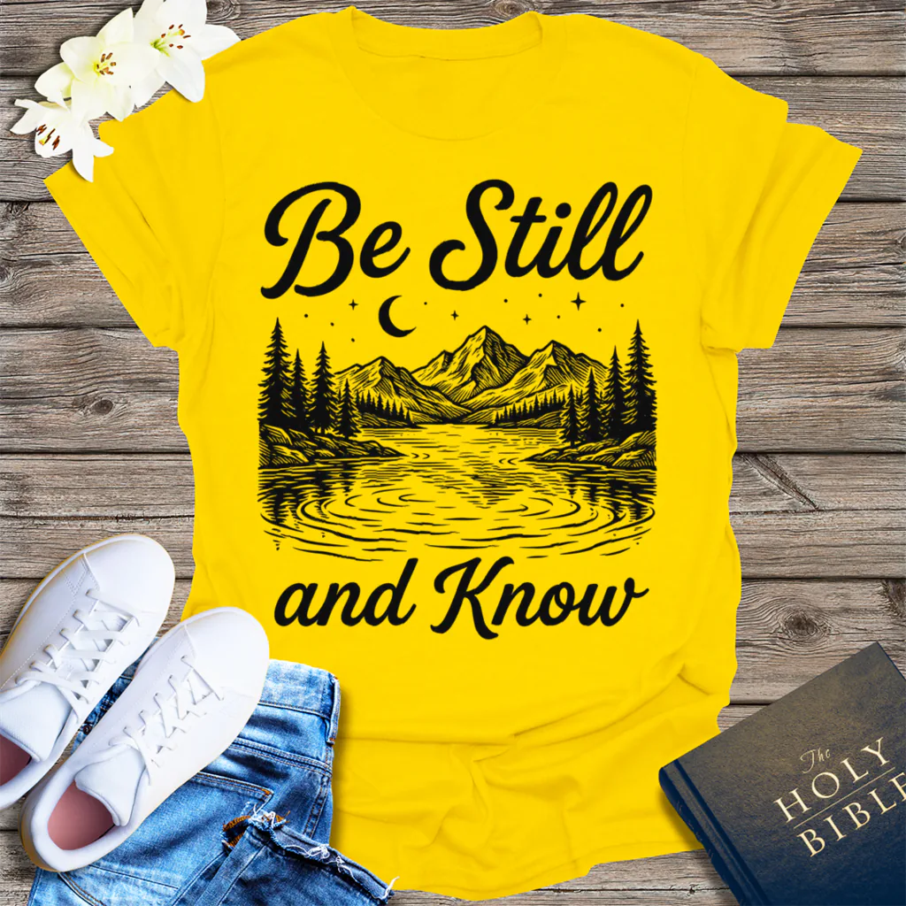 Be Still and Know T-Shirt - Daisy