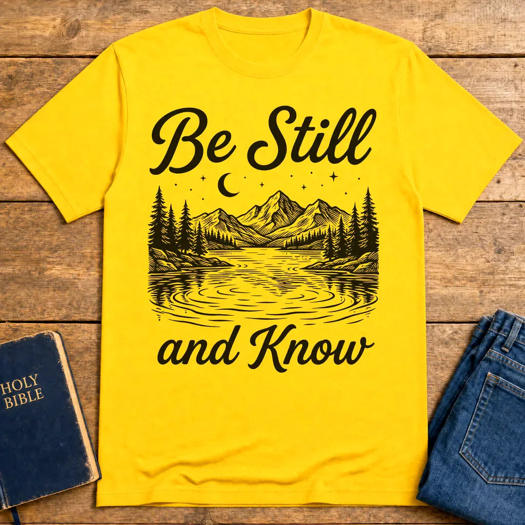 Be Still and Know T-Shirt - Daisy