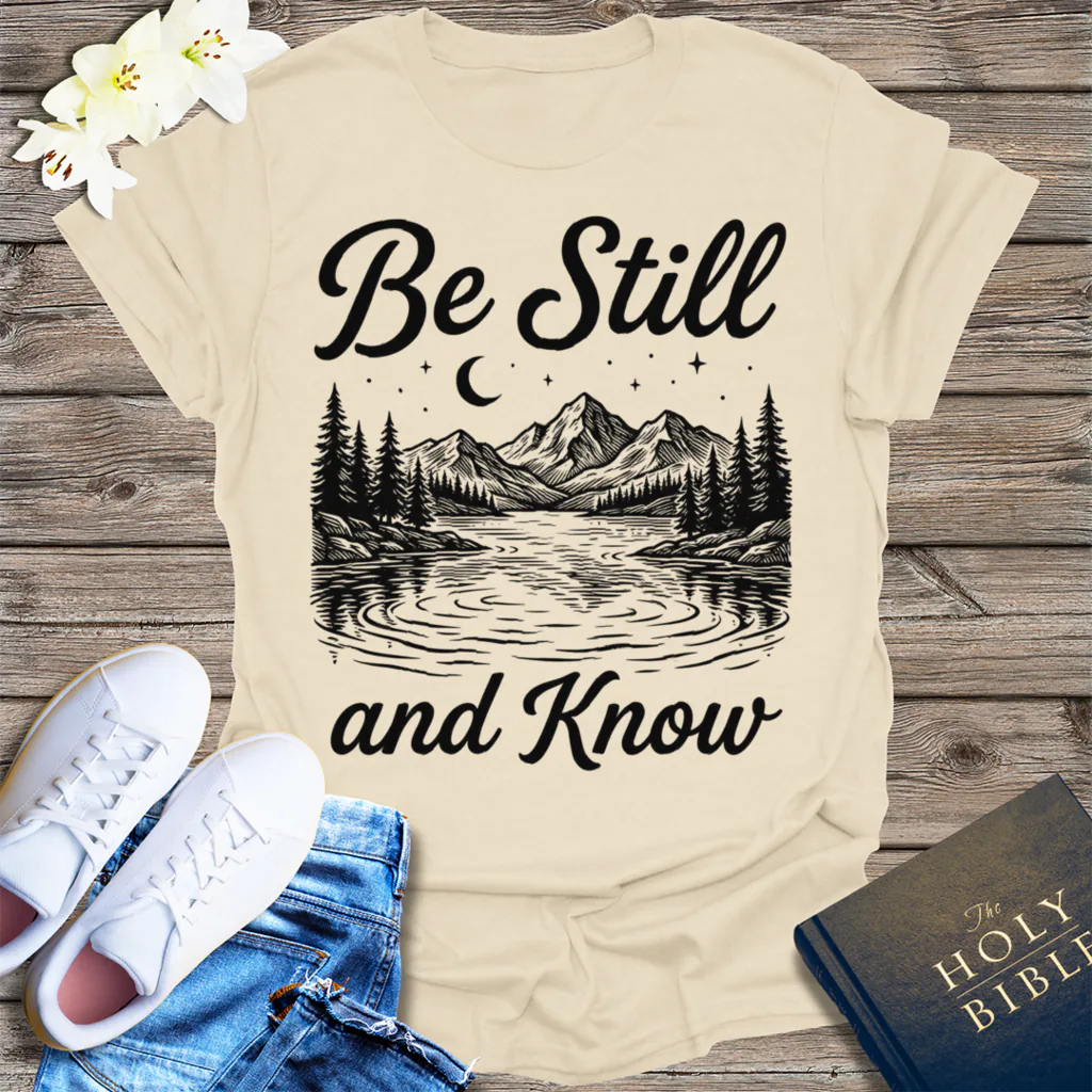 Be Still and Know T-Shirt - Natural