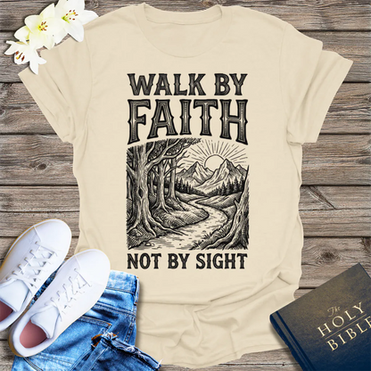 Walk by Faith T-Shirt - Natural