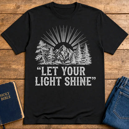 Let Your Light Shine T-Shirt - Black