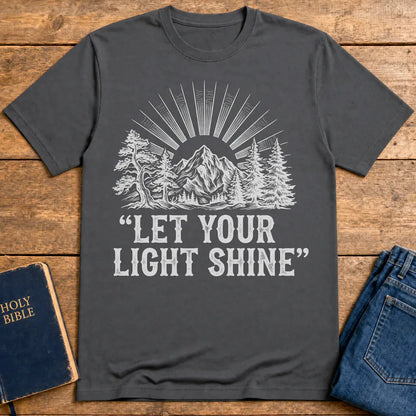 Let Your Light Shine T-Shirt - Charcoal