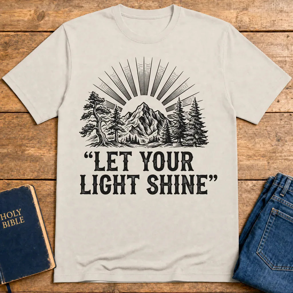 Let Your Light Shine T-Shirt - Ice Grey