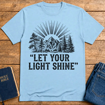 Let Your Light Shine T-Shirt - Light Blue