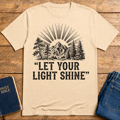 Let Your Light Shine T-Shirt - Natural