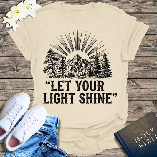 Let Your Light Shine T-Shirt - Natural