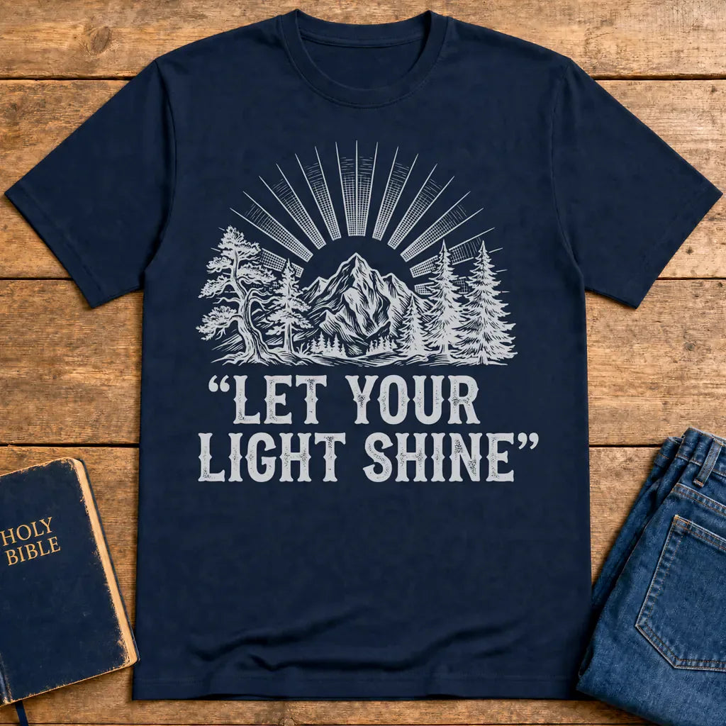 Let Your Light Shine T-Shirt - Navy