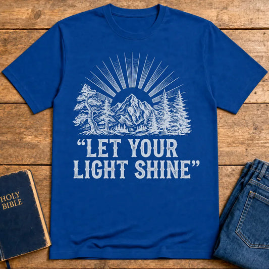 Let Your Light Shine T-Shirt - Royal