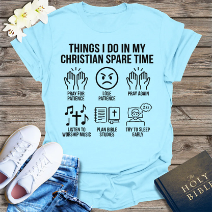 Christian Spare Time T-Shirt - Light Blue