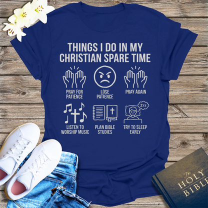 Christian Spare Time T-Shirt - Navy