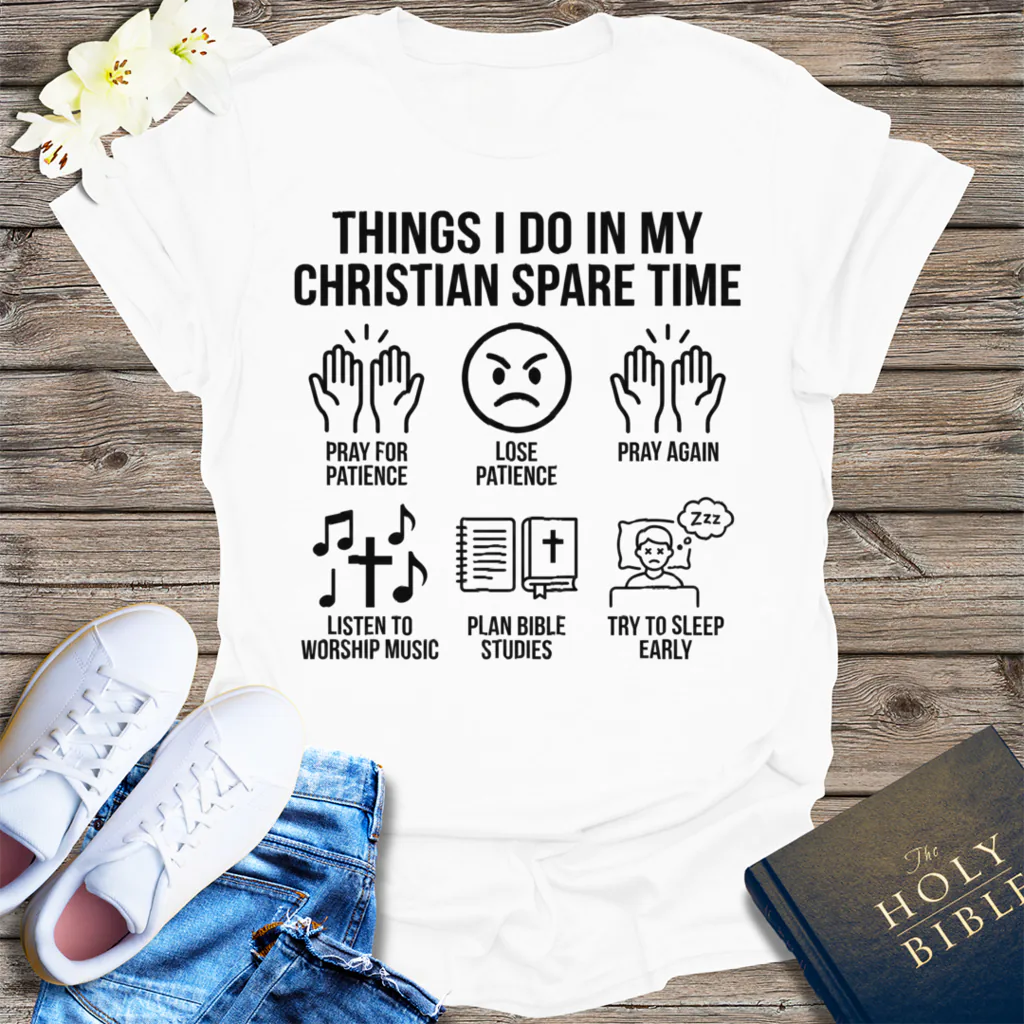 Christian Spare Time T-Shirt - White