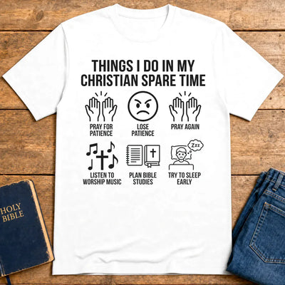 Christian Spare Time T-Shirt - White