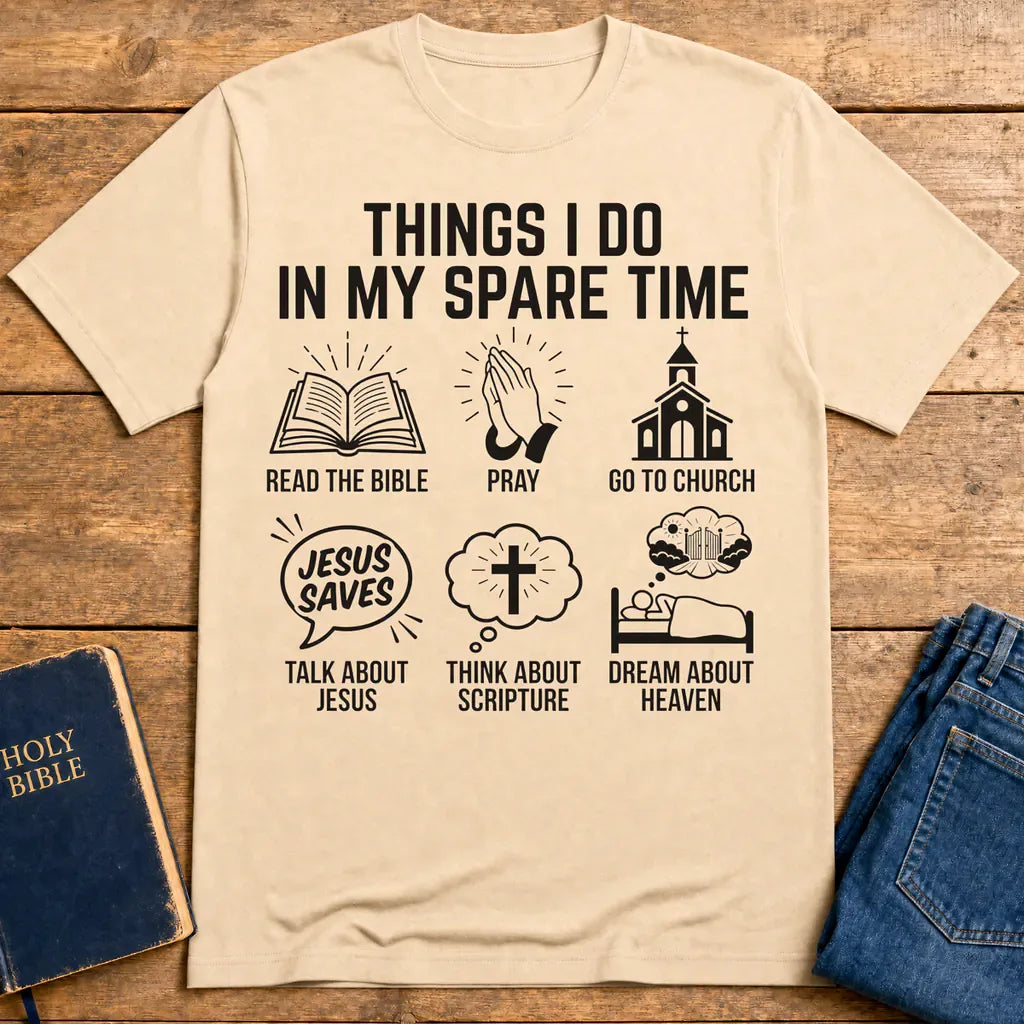 Spare Time with Jesus T-Shirt - Natural