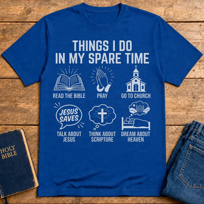 Spare Time with Jesus T-Shirt - Royal
