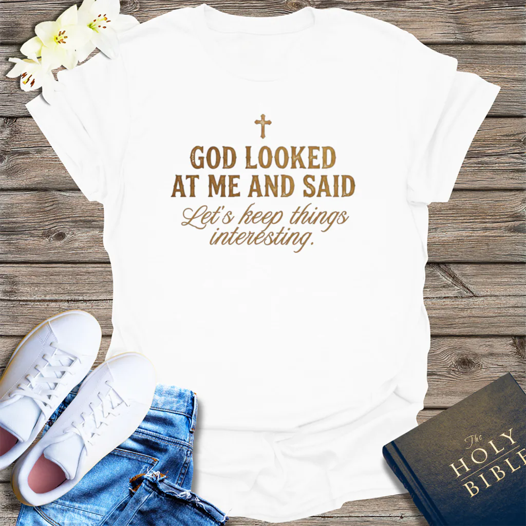 Keep Things Interesting T-Shirt - White