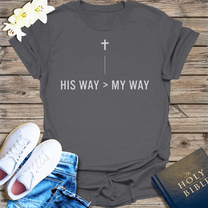 His Way > My Way T-Shirt - Charcoal