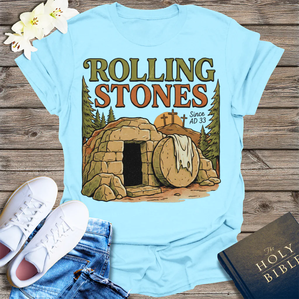 Rolling Stones Since AD 33 T-Shirt - Light Blue