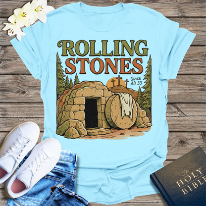 Rolling Stones Since AD 33 T-Shirt - Light Blue