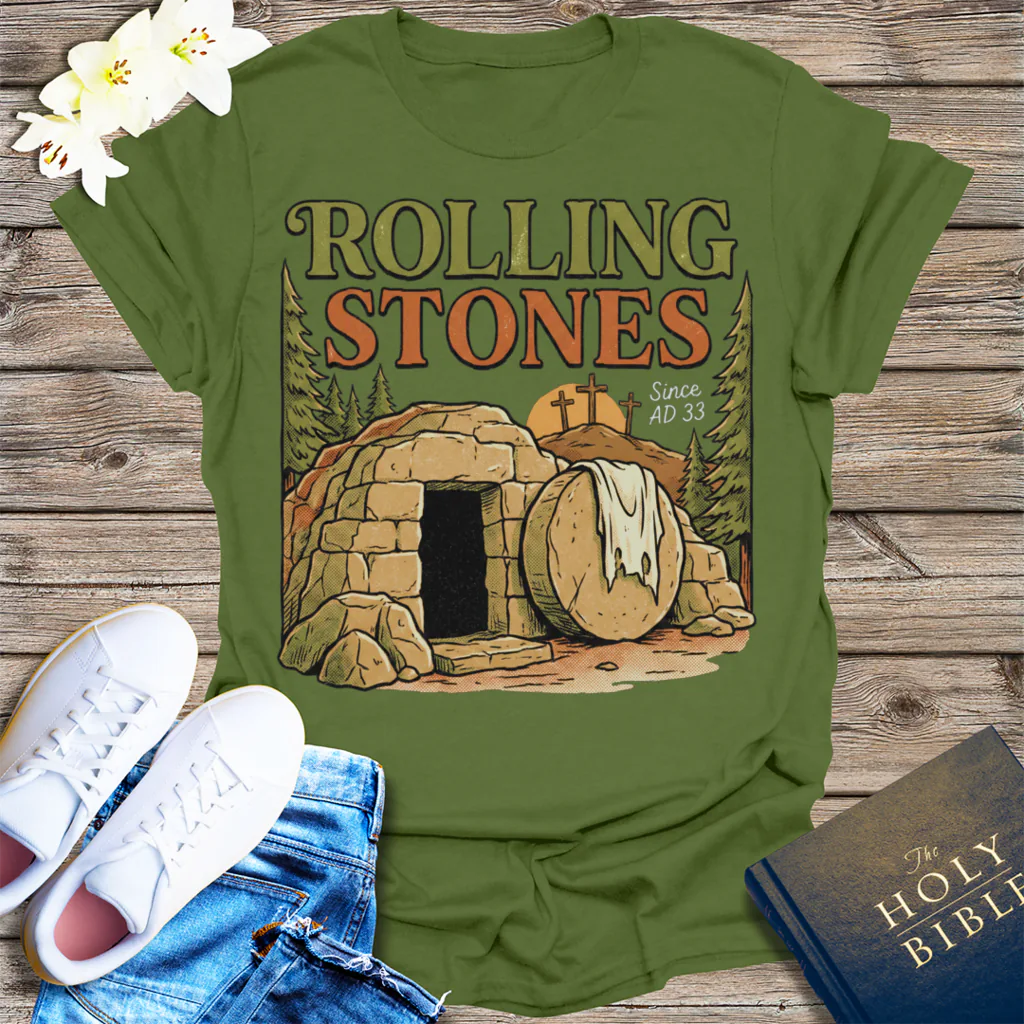 Rolling Stones Since AD 33 T-Shirt - Military Green
