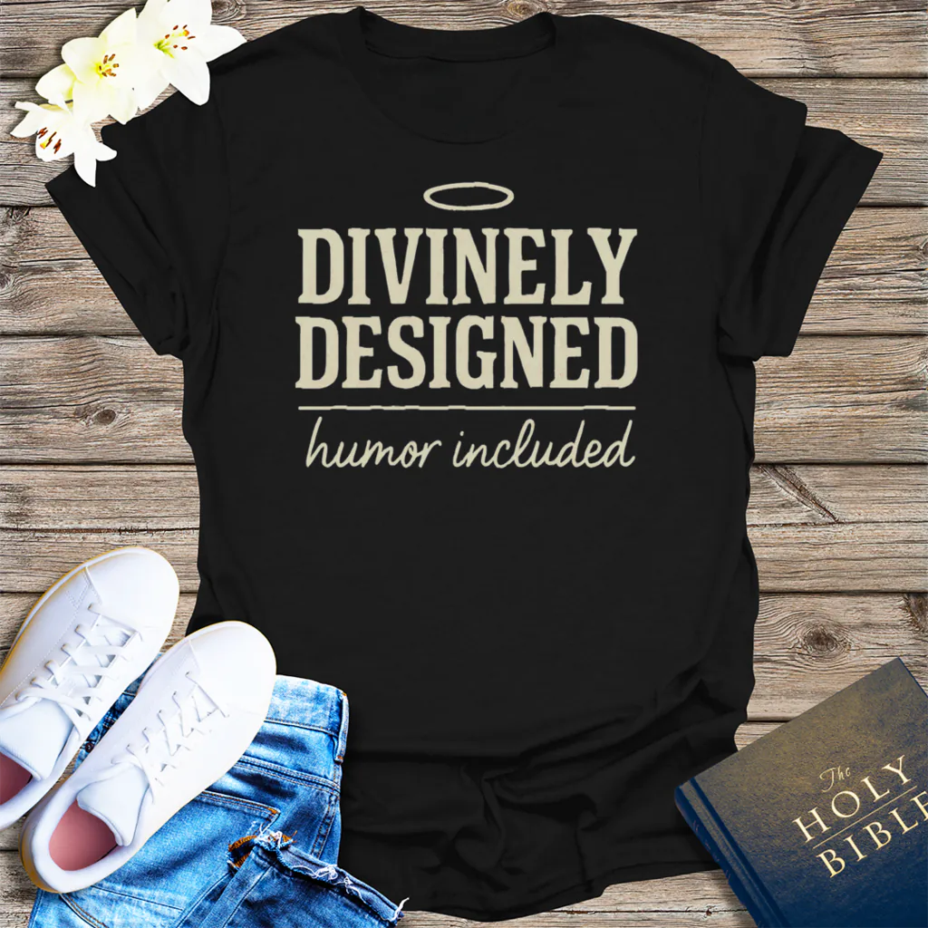 Divinely Designed T-Shirt - Black
