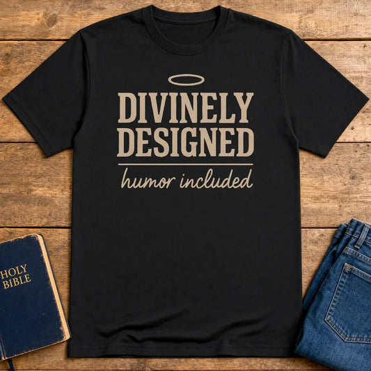 Divinely Designed T-Shirt - Black