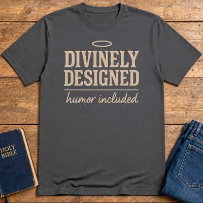 Divinely Designed T-Shirt - Charcoal