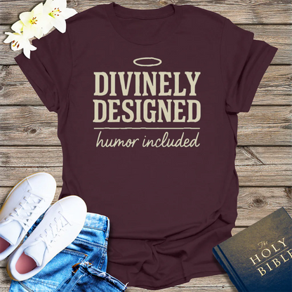 Divinely Designed T-Shirt - Dark Chocolate