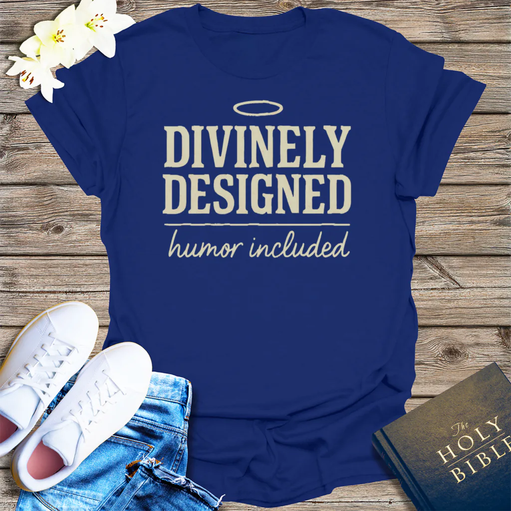 Divinely Designed T-Shirt - Navy