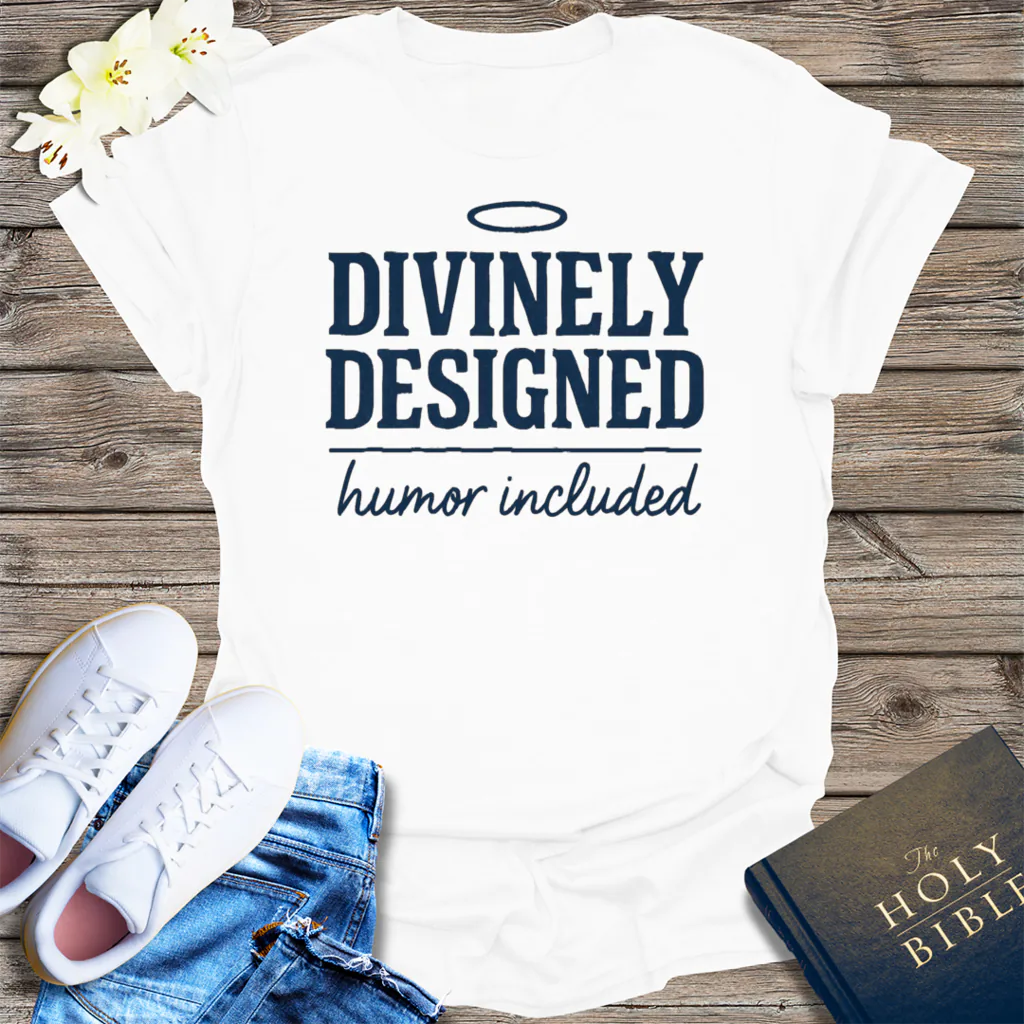 Divinely Designed T-Shirt - White