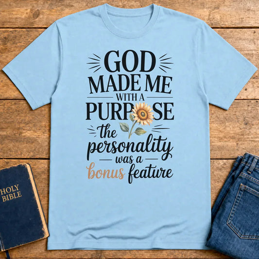 Purpose & Personality T-Shirt - Light Blue