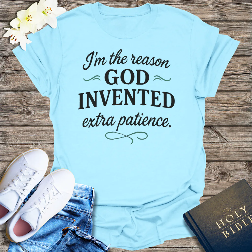 Extra Patience T-Shirt - Light Blue