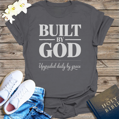 Built by God T-Shirt - Charcoal