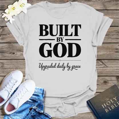 Built by God T-Shirt - Ice Grey