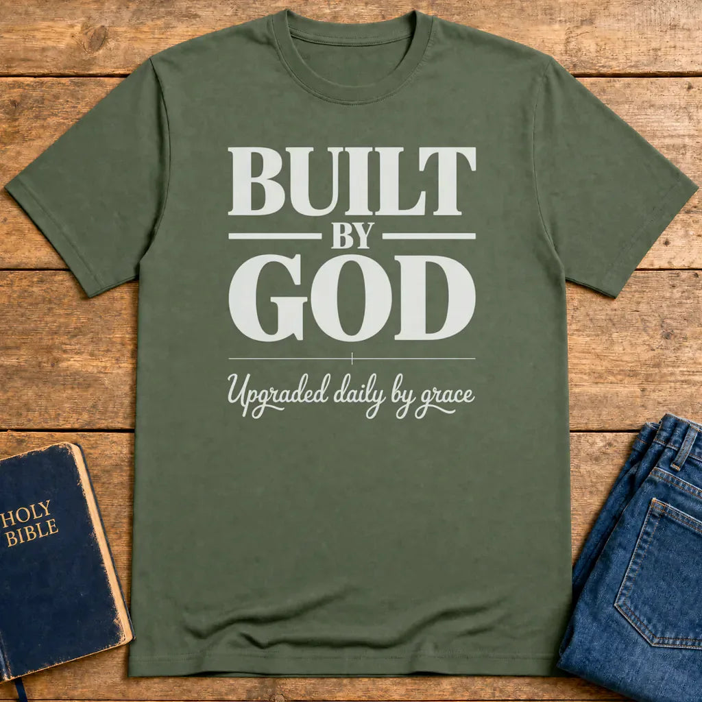 Built by God T-Shirt - Military Green