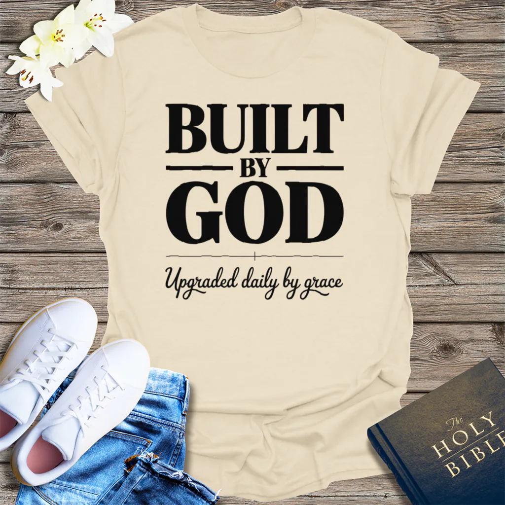 Built by God T-Shirt - Natural