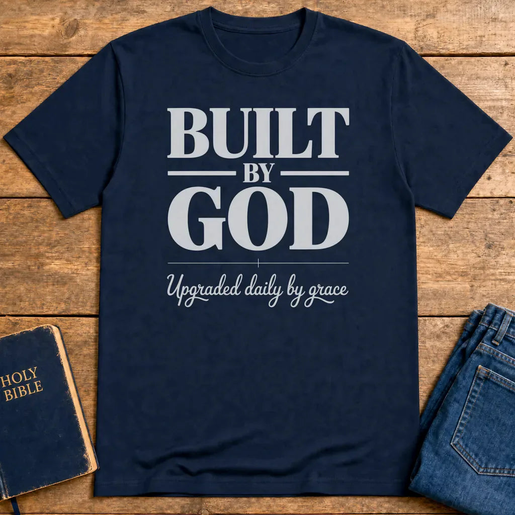 Built by God T-Shirt - Navy