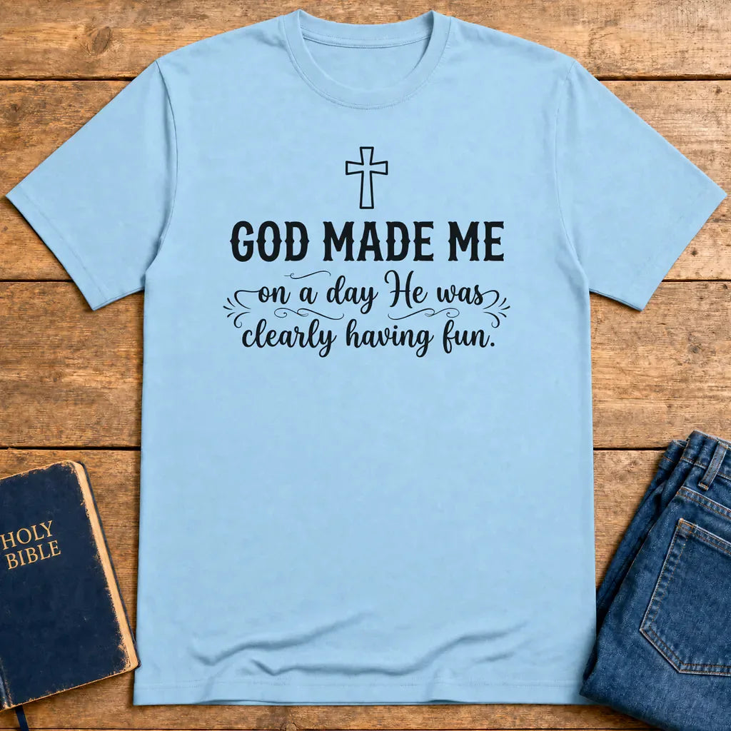 Heavenly Fun Creation T-Shirt - Light Blue