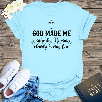 Heavenly Fun Creation T-Shirt - Light Blue