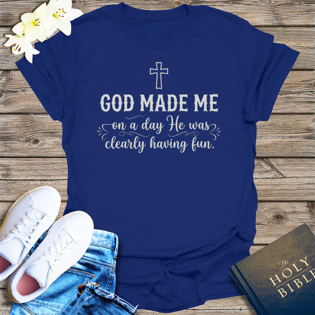Heavenly Fun Creation T-Shirt - Navy