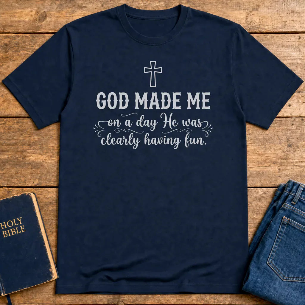 Heavenly Fun Creation T-Shirt - Navy