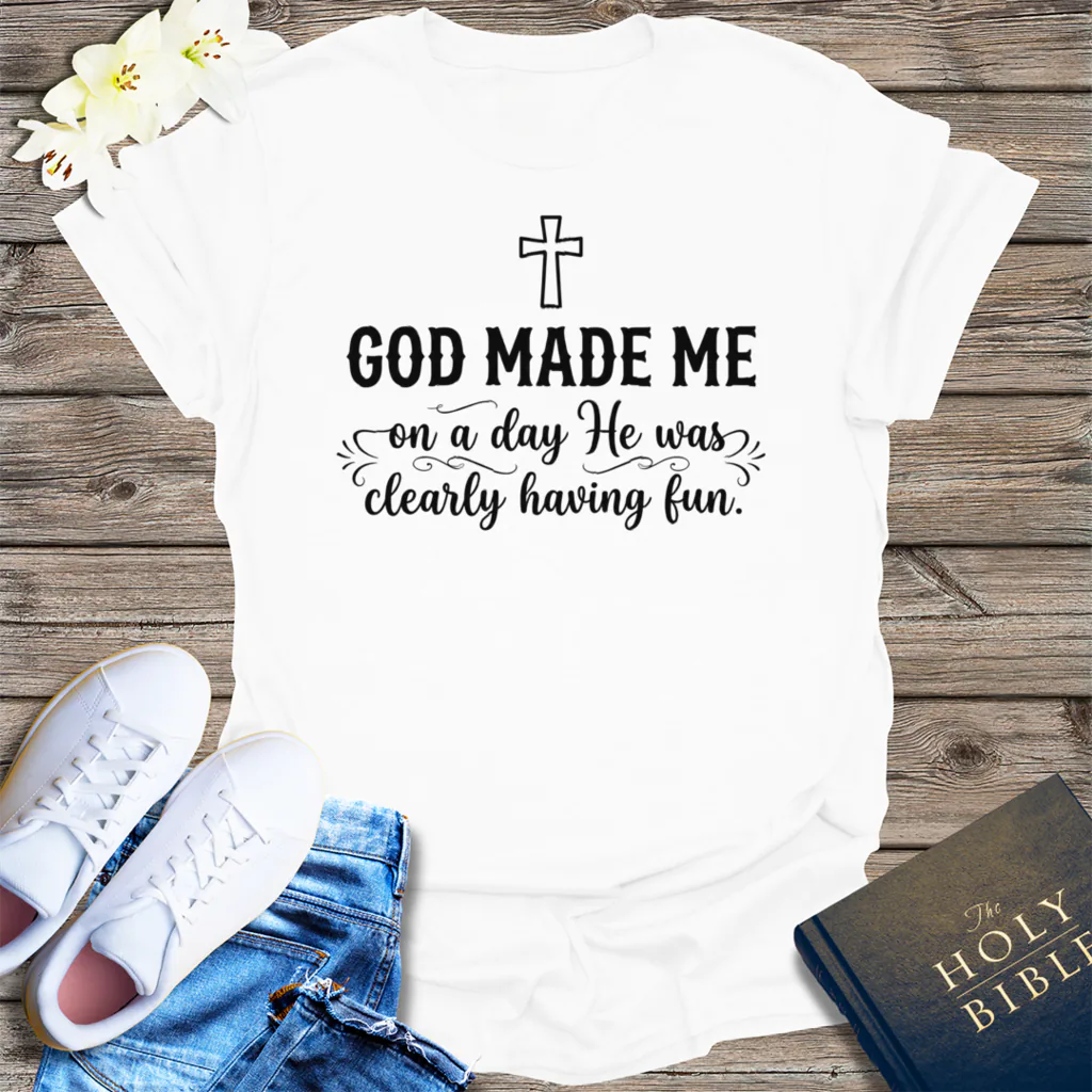 Heavenly Fun Creation T-Shirt - White
