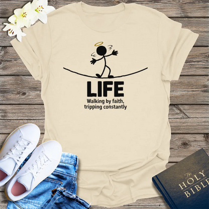 Walking in Faith T-Shirt - Natural