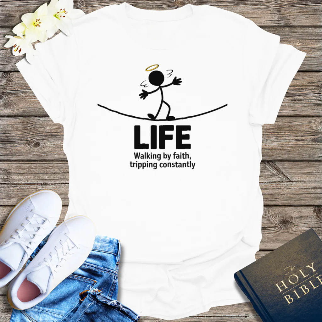 Walking in Faith T-Shirt - White